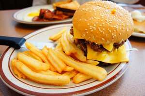 Burger french fries 74748