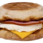 Egg mcmuffin breakfast sandwich