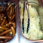Hot dog sausage sauerkraut