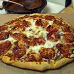 Pepperoni pizza fast food