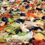 Pizza food meal lunch